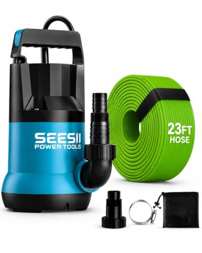 SEESII 1HP Submersible Water Pump 4755 GPH High