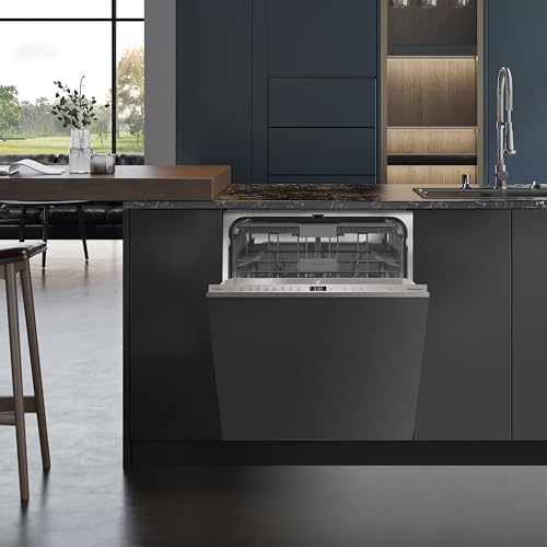 Hisense hv673b60 - máquina de lavar louça 60cm, embutida, classe b, capacidade 16, conectividade wifi, 3 níveis de lavagem, entrada de água quente, lavagem rápida de 15', integrável