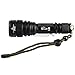 WindFire® S16 2000 Lumens Zoomable CREE XM-L T6 U2 LED Rechargeable Torch Flash Light Lamp With Clip and Lanyard Strip 5 Modes Bike Lamp Flashlight CREE LED Headlight 18650 Battery Lamp Torch Flashlight for Hunting, Cycling (Batteries not included)