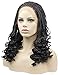 Riglamour Micro Million Braids Lace Front Wig Wavy Ends Black #1B Synthetic Hair Braided Wigs African Hair Braiding Styles Cornrows Wig for Black Women Heat Resistant 16 Inches