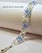 100pcs Adabele Austrian 3mm (0.12 Inch) Small Faceted Loose Bicone Crystal Beads Clear AB Compatible with Swarovski Crystals 5301/5328 SSB302