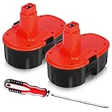 Enegitech Upgraded 18V XRP 3.6Ah Replacement Battery for Dewalt DC9096 DC9096-2 DE9039 DE9095 DE9096 DE9098 DW9095 DW9096 DW9098 DE9503 18-Volt Batteries - 2 Pack