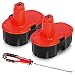 Enegitech Upgraded 18V XRP 3.6Ah Replacement Battery for Dewalt DC9096 DC9096-2 DE9039 DE9095 DE9096 DE9098 DW9095 DW9096 DW9098 DE9503 18-Volt Batteries - 2 Pack primary