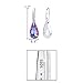 EleQueen 925 Sterling Silver CZ Teardrop Hook Dangle Earrings Vitrail Light Made with Austrian Crystals, Valentine's Day/Mother's Day/Christmas Jewelry Gift for Girlfriend/Mom