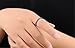 Fashion Month Women 2mm Titanium Stainless Steel Channel Set Cubic Zirconia CZ Inlay Black Wedding Ring Engagement Band