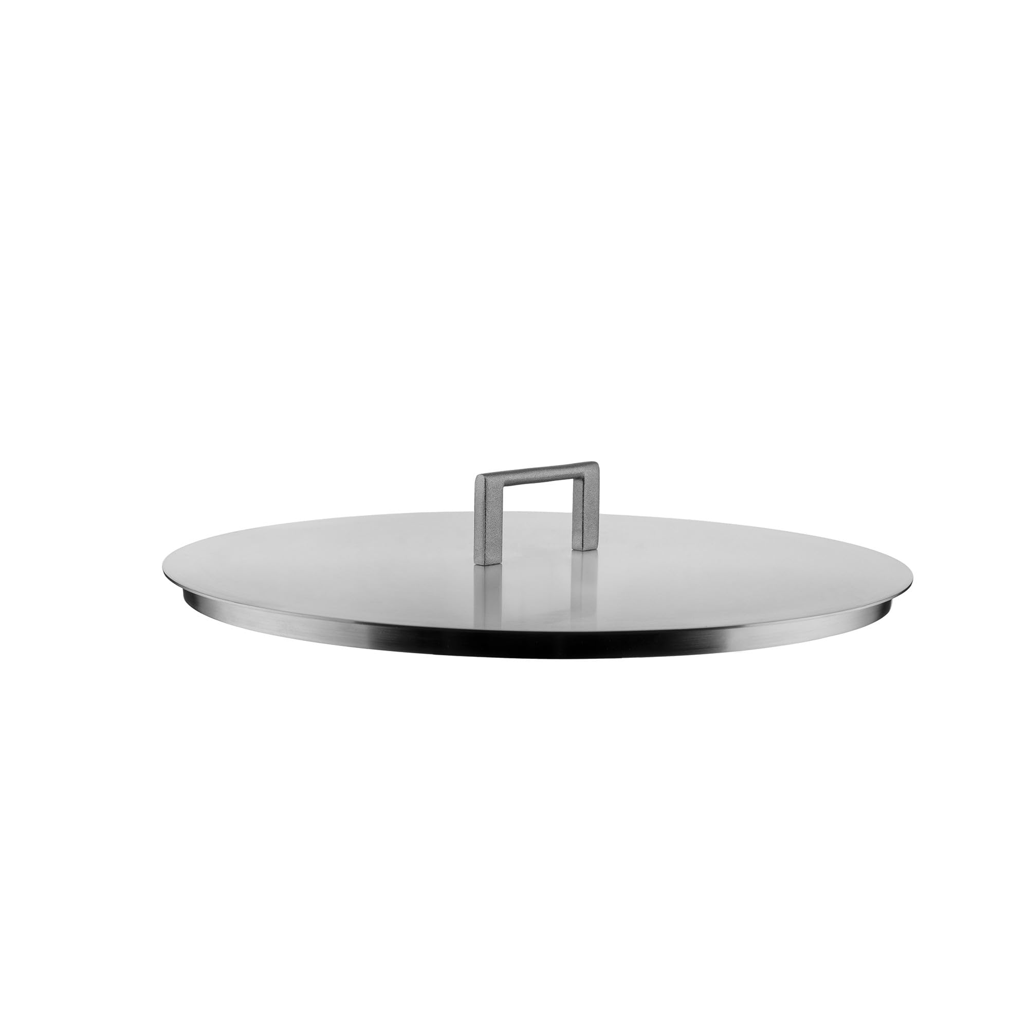 Alessi Convivio DC200/28 - Design Lid, 18/10 Stainless Steel, with Steel Knob and PVD Coating, 28 cm, Mat
