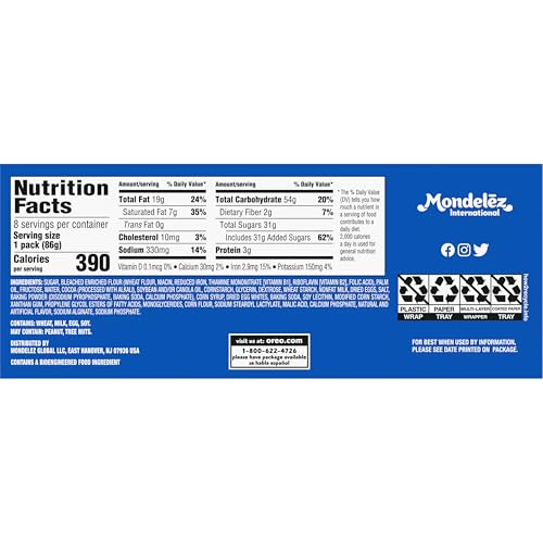 OREO CAKESTERS SOFT SNACK CAKES, 8-3.03 OZ SNACK PACKS