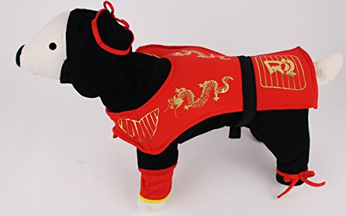 Dragon Ninja Warrior Deluxe Costume for Dogs by Puppe Love