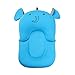 UNAOIWN Baby Bath Cushion, Newborn Bath Anti-Slip Cushion Seat, Infant Floating Bather Bathtub Pad，shower bed Security guaranteed (Blue,Elephant)
