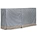 VonHaus Log Rack Cover 8 Feet - Premium Heavy Duty Waterproof Outdoor Fire Wood Protection Cover - Slate Gray with Beige Trim - L97 x W44 x H26 inches