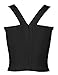 meilun Women's Rayon Strap Vest Elastic Bandage Bodycon Tops (Large, Black)