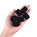 FEPITO 20 Pack Mini Size Microphone Windscreen for Lapel Lavalier Headset Microphone Foam Covers, Black