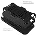 Vakoo 3-in-1 Combo Shockproof Rugged Dual Layer Armor Holster Case with Locking Belt Swivel Clip and Kickstand for Apple iPhone 5 / 5s - Black