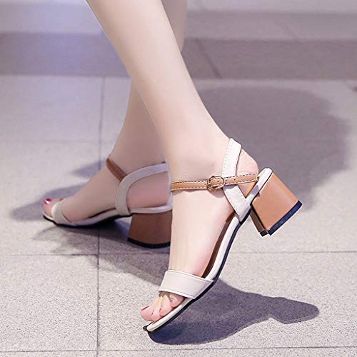 HTHJSCO-Women-Elegant-Sandals-Squard-Heel-Shallow-Mouth-Shoes-Fashion-Pointed-Work-Office-Single-Shoes