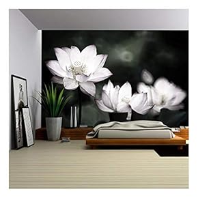Beautiful Lotus for Background use - Removable Wall Mural | Self-Adhesive Large Wallpaper - 66x96 inches