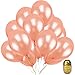 Baby Shower Balloons Arch Garland Decorations Backdrop, Variety Size Rose Gold Confetti and Latex Balloons Champagne Sea Foam White Pastel Yellow Balloons Metallic Green Balloons (25 Pack)