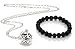 Lava Stone Bracelet / Lava Stone Necklace Combo | Essential Oil Diffuser Necklace Made From Lava Stone Jewelry