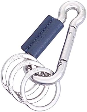 コーチ Coach アクセサリー キーホルダー F ダークデニム Dde カラビナ アウトレット品 ブランド レザー メンズ レディース 定番スタイル 並行輸入品