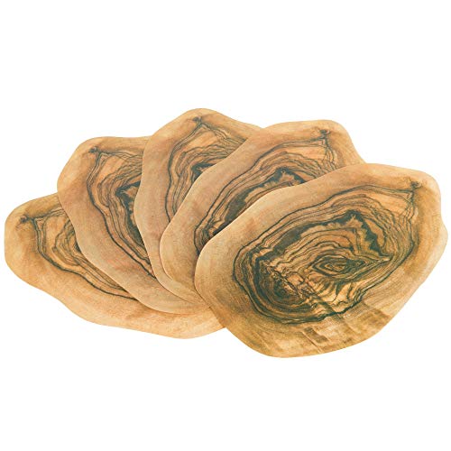 Disposable Cheese Board Paper, Set of 10, Rustic Wood Slice 12 x 8