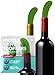 Hawwwy Pickle Wine Stopper - Set of 2 - Leak Proof, Premium Wine Bottle Stoppers - Ideal Gift - Cute Accessories - Funny Bottle Stopper with Gift Box