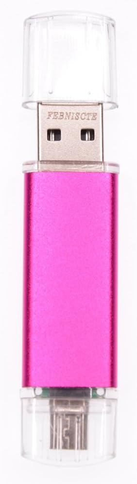 FEBNISCTE 64GB Micro USB 2.0 OTG Flash Drive For Android Smartphone/Tablet /PC Rose