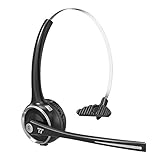 TaoTronics Wireless Headset, Bluetooth Headphones with cVc Noise-Cancelling Mic, 15 Hour Talk Time Bluetooth Headset (Comfort Fit Headband and On-Ear Control Buttons)