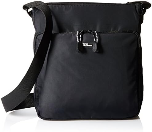 Derek Alexander Top Zip Bucket Bag with Front Zip Organizer, Black