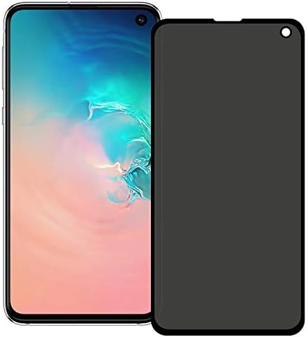 YCFlying Galaxy S10e Privacy Screen Protector, 3D Curved[2019 Upgrade Version] Anti-spy Tempered Glass Screen Film 9H Hardness Anti-Scratch Anti-Peep Shield, for Samsung Galaxy S10e (Black)