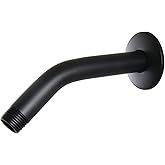 Kingston Brass K208M0 8-Inch Shower Arm with Round Flange in Matte Black