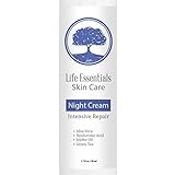 Night Cream For Dry Skin - Intensive Repair Anti-Aging Formula - Restore Youthful Skin With Organic & Natural Hyaluronic Acid, Jojoba Oil, Peptides, Aloe Vera, Retinol Best Under Eye Face Moisturizer