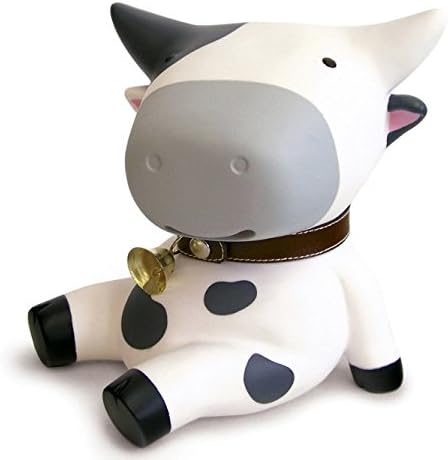 Huayer Money Coin Bank Toys Creative Cow Piggy Bank Plastic Toy Decoration Cartoon Child Money Box (White)