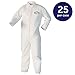 KleenGuard™ A40 Liquid & Particle Protection Coveralls (44306), Zipper Front, White, 3XL (Qty 25)
