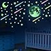 UPINS 284 PCS Glow in Dark Stars Stickers, Glowing Stars, Moon and Meteors for Ceiling and Wall Decals, Good Choice for Kids Bedding Room or Party Birthday Gift