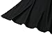 Veranee Women's Plus Size Swing Tunic Top 3/4 Sleeve Floral Flare T-Shirt (XXX-Large, Black)