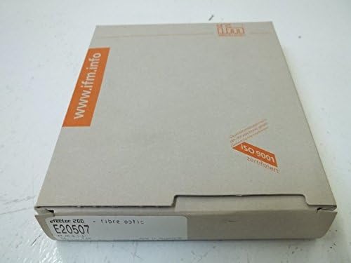 IFM EFECTOR E20507 FIBER OPTIC DIFFUSE SENSORNEW IN BOX