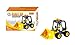 Constriction building toys, Set of 5 Construction building block, Forklift ,Bulldozer, Road Roller, Excavator, Front Loader Tractor Truck, 180 pcs