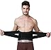 NeoTech Care Adjustable Compression Back Brace Lumbar Support Belt, Black, Size XXL