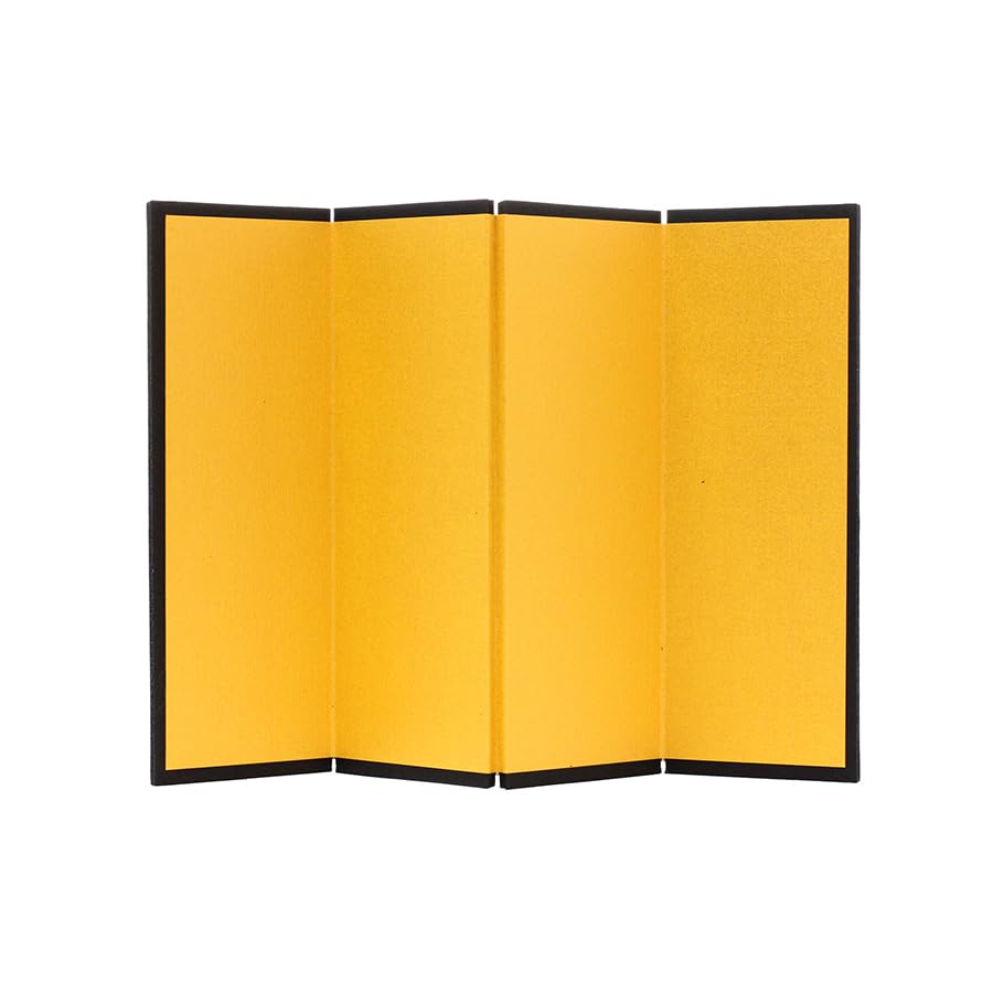 ミニ金屏風 4曲 120×168mm 絹目模様 CCM-2-001商品画像