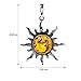 Ian and Valeri Co. Amber Sterling Silver Sun large Pendant