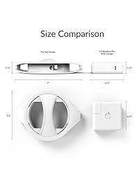Lateral de la Cargador de Macbook Winder organizador, el viento tu Macbook Cargador en menos de 5 segundos, se adapta a la 45 W, 60 W, 85 W MagSafe cargadores, y el 61 W, 87 W USB C cargadores