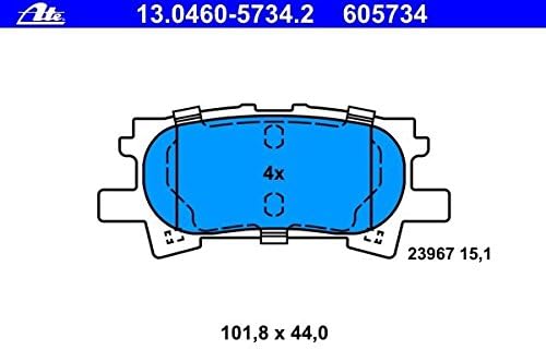ATE GERMANY OEM Brake Pads SET Fits LEXUS Rx Suv TOYOTA Harrier MPV 0446648040