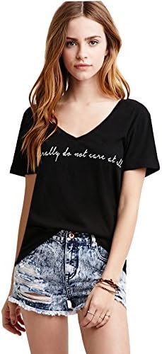 Women's Summer Han.gry Print T-Shirt Short Sleeve Tee Shirts Casual Tops