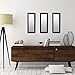 Pinnacle Frames and Accents Small Decorative 4 Inch x 12 Inch Mirror with Classic Black Frame