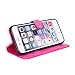 iPhone 6S Plus / 6 Plus Wallet Case,PHEZEN Bling Liquid Glitter Love Heart Flowing 3D Hourglasses Luxury Pu Leather Magnet Flip Case Cover with Credit Card Slot for iPhone 6/6S Plus 5.5