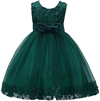 Princess Girls Performance Ruffles Splicing Dress Kids Party Bowknot Lace Knee Tutu Dresses