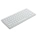 iXCC Ultra-Slim Bluetooth Keyboard for iPad Air 2 / Air, iPad mini 3 / mini 2 / mini, iPad 4 / 3 / 2, Galaxy Tabs and Other Mobile Devices - White