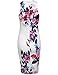 ROMWE Women's Sleeveless Flower Floral Print Short Bodycon Dress