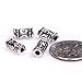 GEM-Inside Tibetan Silver Loose Spacer Beads Small Tube Bali Style Antique Findings Jewelry Making DIY Bag for Jewelry Making Findings 50 pcs FGP0472