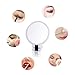 15X Magnifying Makeup Mirror 2-Sided Tabletop Mirror of 360° Rotation Fashion Travel or Bathroom Hanging Mirror (White)