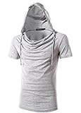 Mada Mens Active T Shirts Short Sleeve Sport Hoodies